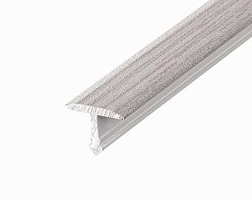 Порог (стык) Русский профиль Т-образный декорированный, 13*1800 мм, Ясень серый